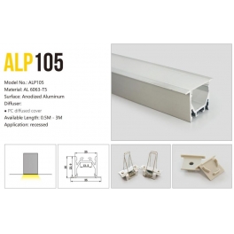 ALP105 1inch Aluminium LED profile For Recessed light