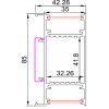 Light up and down for wall aluminum led profile FL-ALP049S