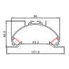 Aluminum LED profile for Recessed(No line inside) FL-ALP059-S